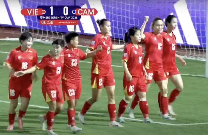 Dương Thị Vân ghi bàn mở tỷ số