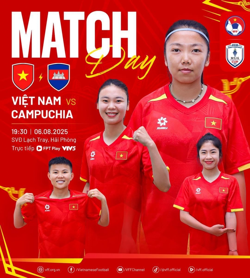 ĐT nữ Việt Nam tự tin trước trận đấu
