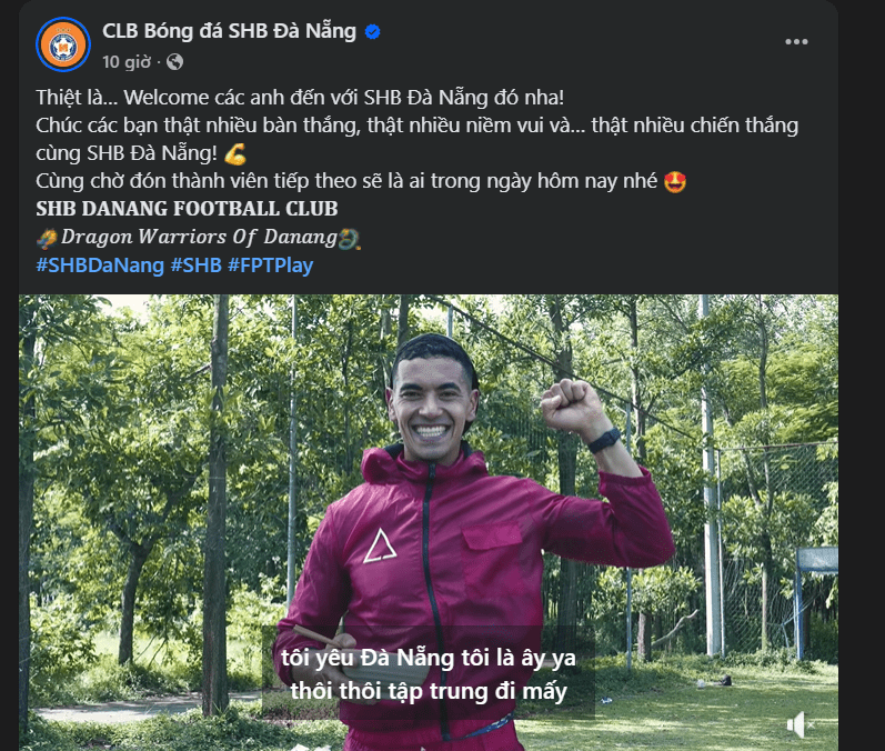 Trung vệ Brazil cao 1m95 chính thức có bến đỗ mới tại V.League